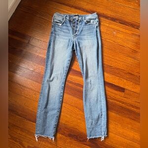 MOTHER High Rise Blue Jeans
